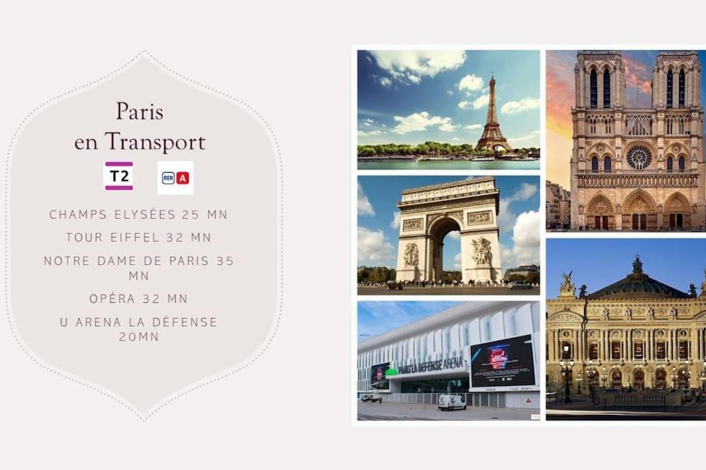 Charming Apartment Near La Defense, Paris Bezons Esterno foto